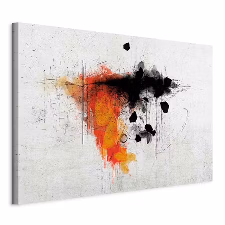 Canvastavla - Expression of red part wide