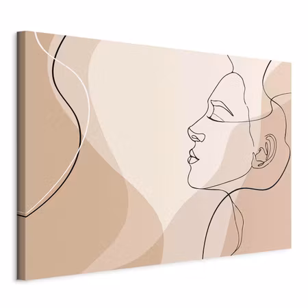 Canvastavla - Feminine line