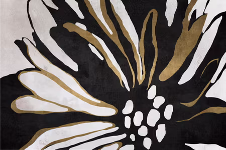 Canvastavla - Flower of the night part wide