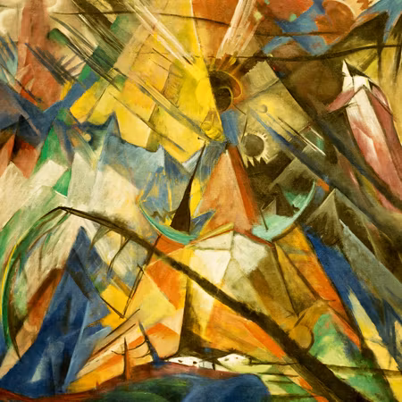 Canvastavla - Franz marc tirol