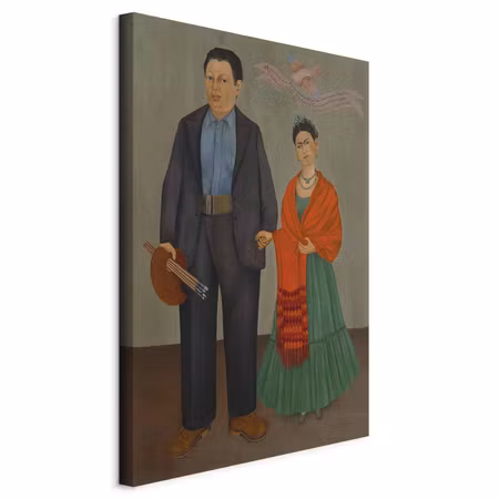 Canvastavla - Frida kahlo frida and diego rivera