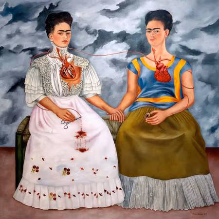 Canvastavla - Frida kahlo the two fridas
