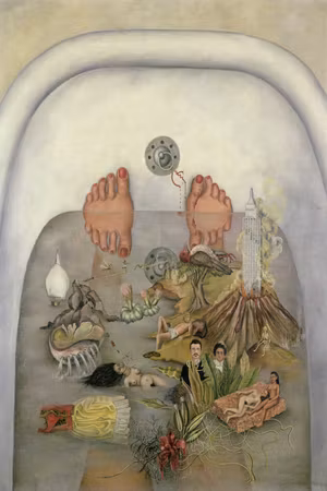 Canvastavla - Frida kahlo what the water gave me