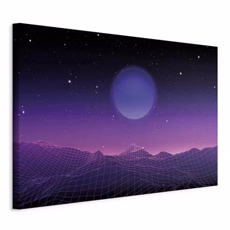 Canvastavla - Futuristic landscape part wide