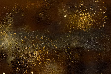 Canvastavla - Golden constellation part wide
