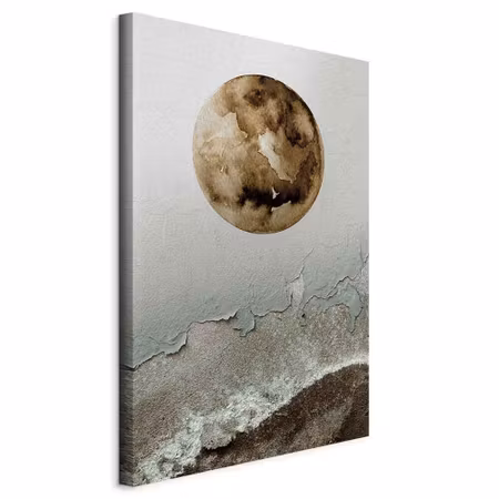 Canvastavla - Green tide part vertical