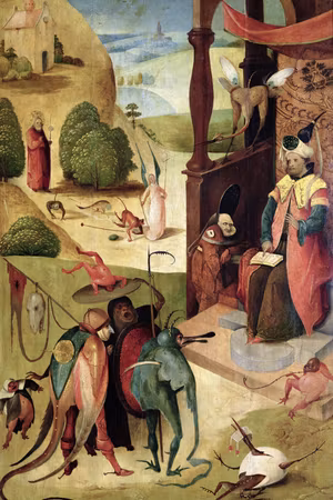 Canvastavla - Hieronymus bosch st james and the
