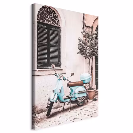 Canvastavla - Iconic vespa part vertical