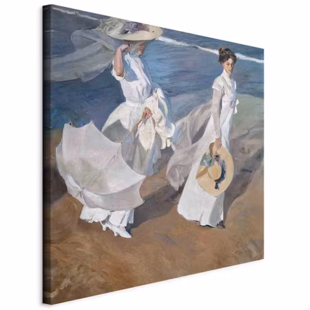 Canvastavla - Joaqu n sorolla y bastida strolling