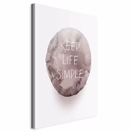 Canvastavla - Keep life simple part vertical