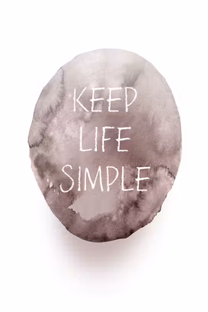 Canvastavla - Keep life simple part vertical