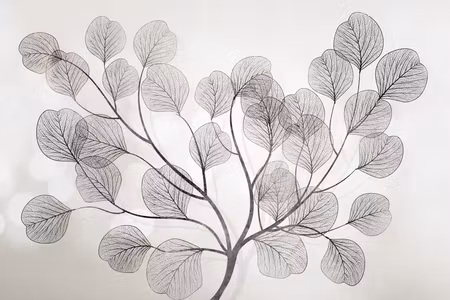 Canvastavla - Leaves in the wind part wide