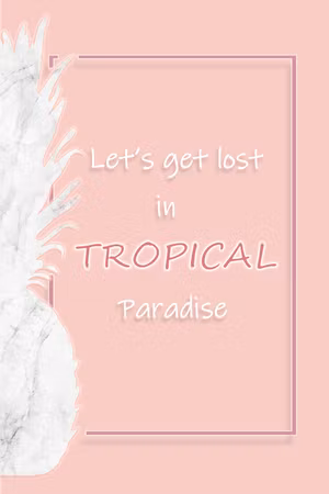 Canvastavla - Let& s get lost in tropical paradise