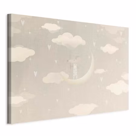 Canvastavla - Little conqueror A mouse in heart on