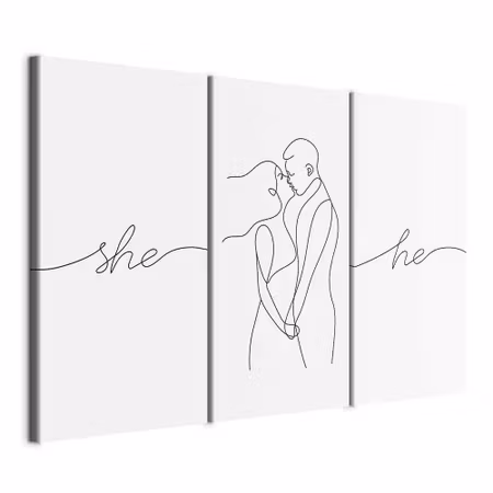 Canvastavla - Love triptych parts