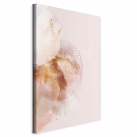 Canvastavla - Love yourself part vertical