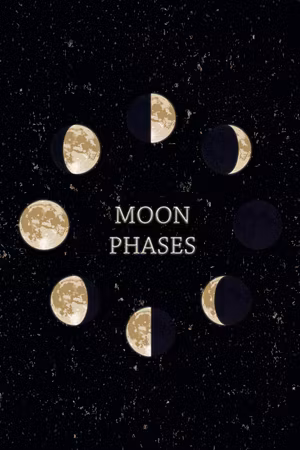 Canvastavla - Lunar cycle part vertical
