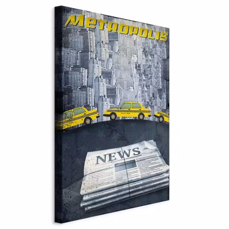 Canvastavla - Metropolis part vertical