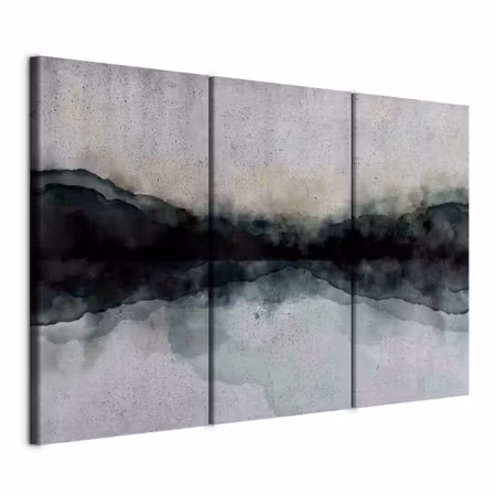 Canvastavla - Mountain surface of the lake parts