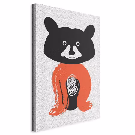 Canvastavla - Nice mr raccoon part vertical