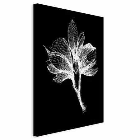 Canvastavla - Night flower part vertical