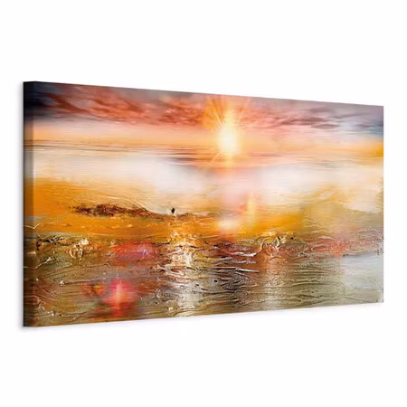 Canvastavla - Orange sea