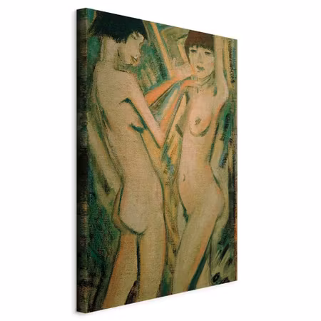 Canvastavla - Otto mueller two girls