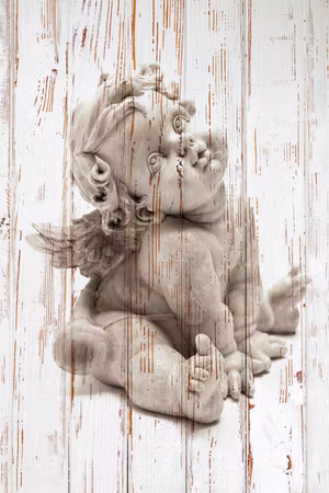 Canvastavla - Pensive cupid part vertical