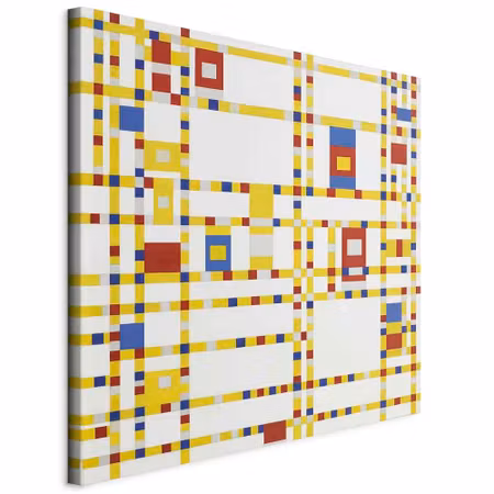 Canvastavla - Piet mondrian broadway boogie woogie