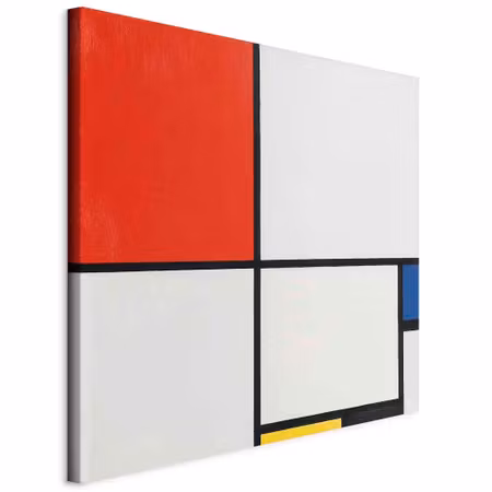 Canvastavla - Piet mondrian composition no III red