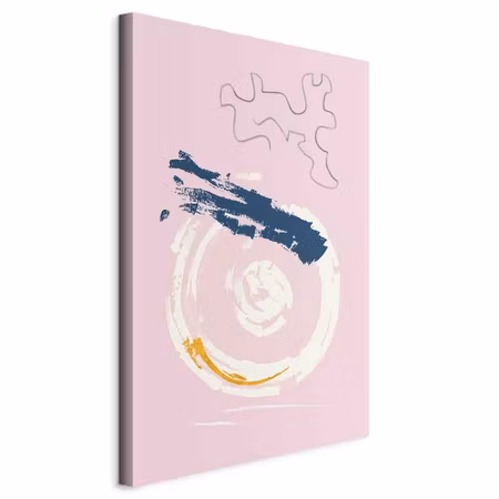 Canvastavla - Pink accent part vertical