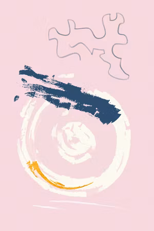 Canvastavla - Pink accent part vertical