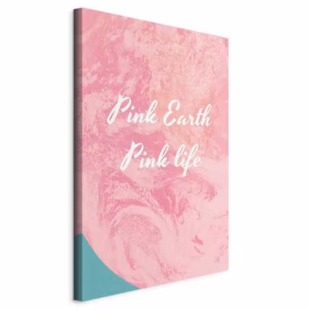 Canvastavla - Pink earth pink life part vertical