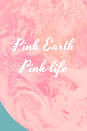 Canvastavla - Pink earth pink life part vertical