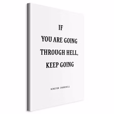 Canvastavla - Power of words part winston s quote