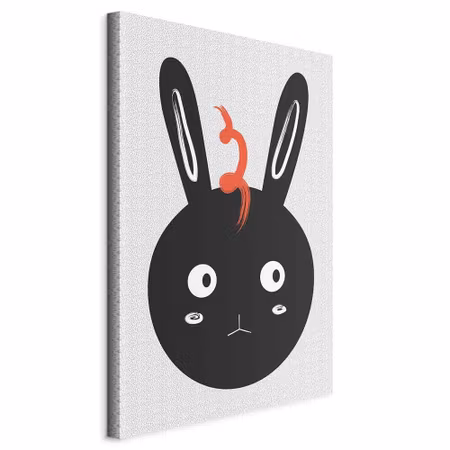 Canvastavla - Rabbit sees everything part vertical