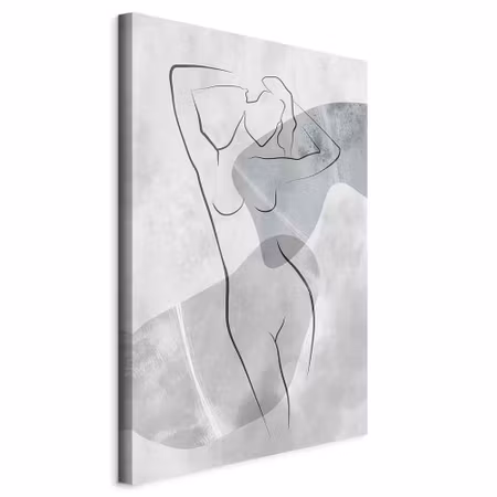 Canvastavla - Resting muse part vertical