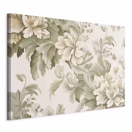 Canvastavla - Retro vintage flowers in delicate