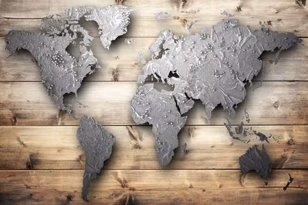 Canvastavla - Silver world