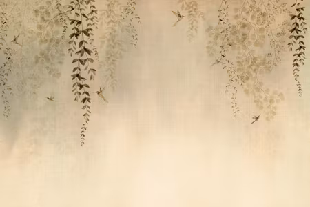 Canvastavla - Spring orchard hummingbirds among in