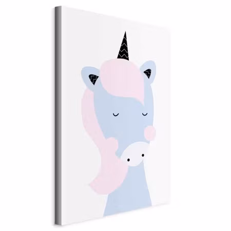 Canvastavla - Sweet unicorn part vertical