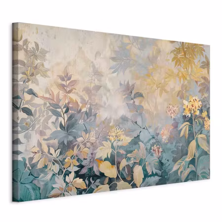 Canvastavla - Tapestry pattern with a meadow and a