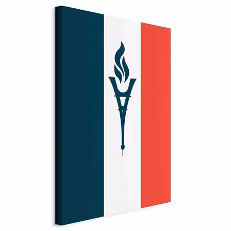 Canvastavla - Torch against the backdrop of the