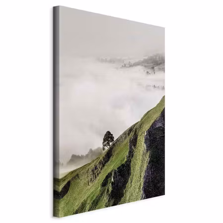 Canvastavla - Tree above clouds part vertical