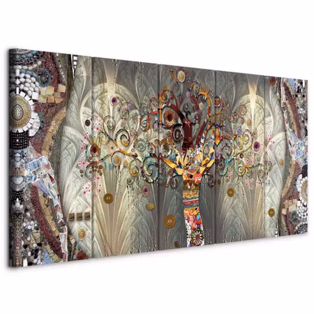 Canvastavla - Tree of life parts narrow