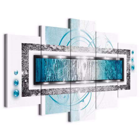Canvastavla - Turquoise blizzard