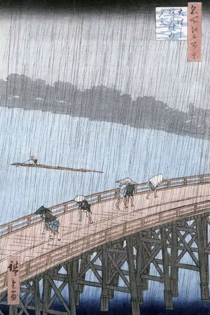 Canvastavla - Utagawa hiroshige sudden shower over