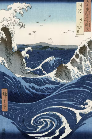 Canvastavla - Utagawa hiroshige view of the naruto