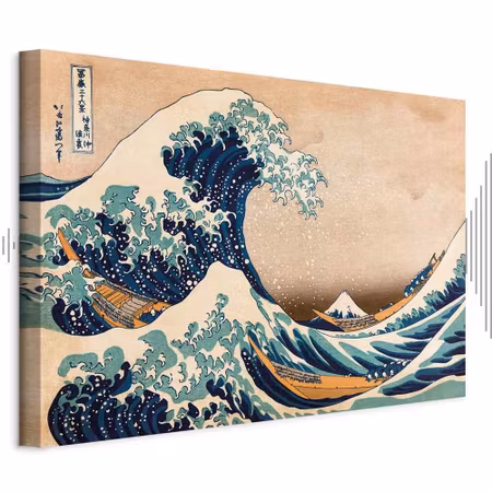 Ljuddämpande tavla - The Great Wave Off Kanagawa
