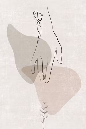 Ljuddämpande tavla - Delicate Touch Part Vertical